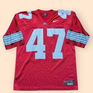 Vintage Ohio State Buckeyes Nike Football Jersey Men’s Large Red Vtg 2000s OSU